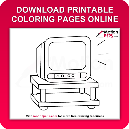 Download Free Printable Television Coloring Pages for Kids